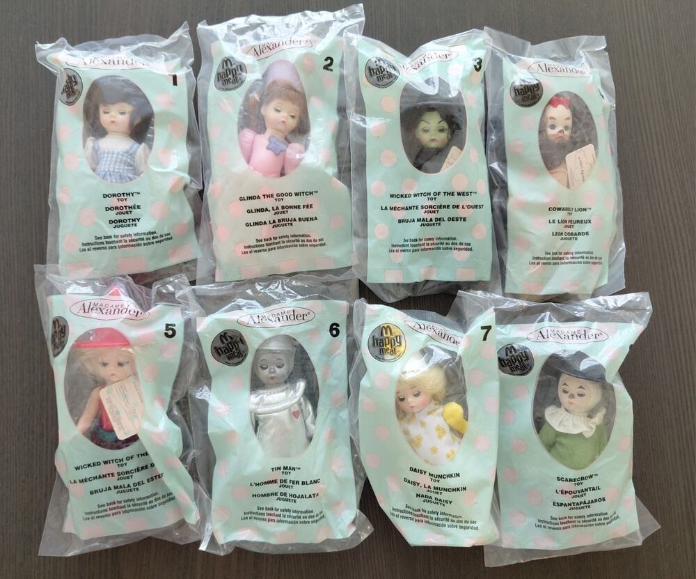 McDonald’s Happy Meal Wizard of Oz Madame Alexander Dolls 2007 Complete Set